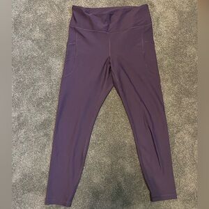 Purple Old Navy Active High-Rise Go-Dry Leggings Size L